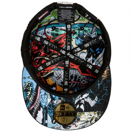 Venom Character Armor w/Carnage Underlining New Era 59Fifty Fitted